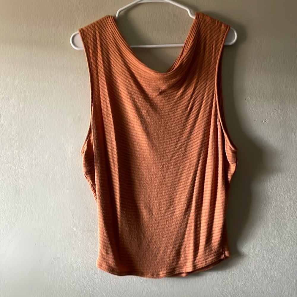 6. Free People Cowl neck tank